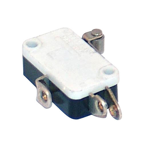 A small white and black electronic device with a metal object inside.