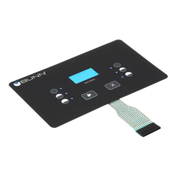A Bunn membrane switch panel for the G9-2T DBC coffee grinder.
