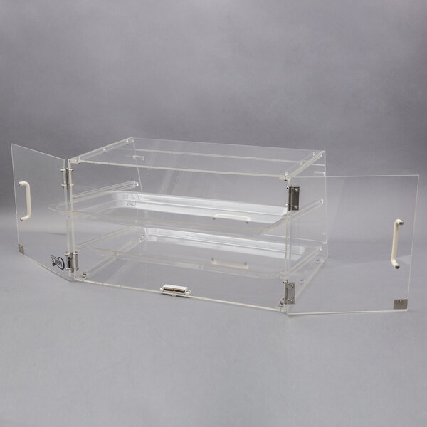 Choice 2 Tray Bakery Display Case with Front and Rear Doors 21" x 17