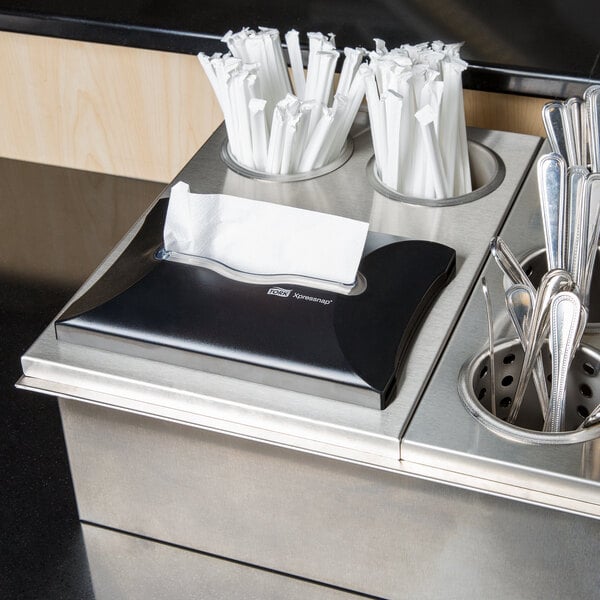 Sprite straw offers holder and napkin dispenser