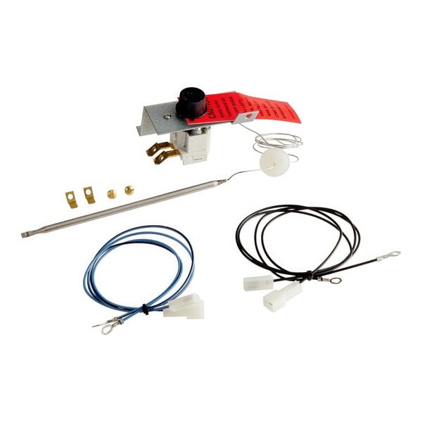 A Bunn mechanical thermostat kit with red and black wires.