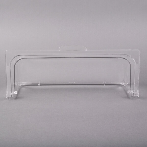 A clear plastic container with a clear plastic lid.