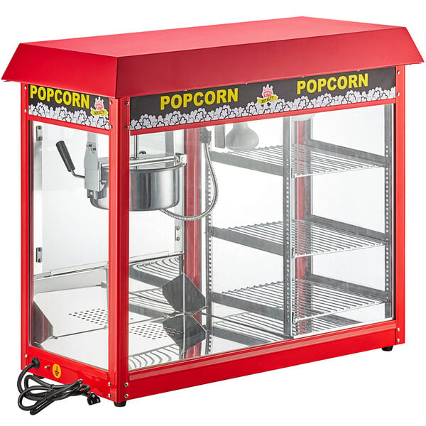 Carnival King Popcorn Popper Kit with 4 oz. Popper and Cart - 120V, 470W