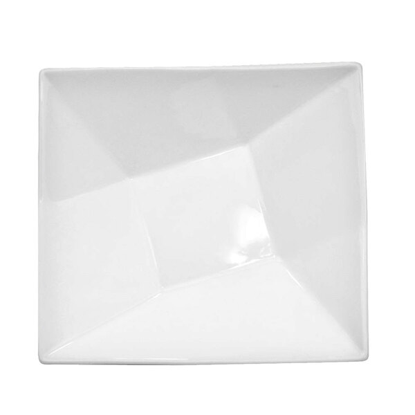 A white square CAC porcelain bowl.