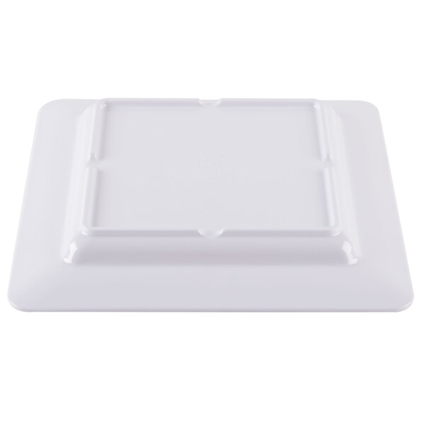 A white square GET Milano melamine plate.