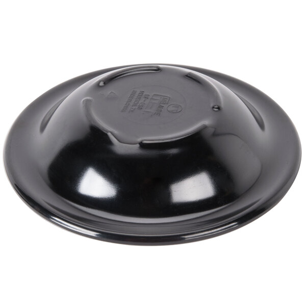 A black GET Elegance melamine bowl.