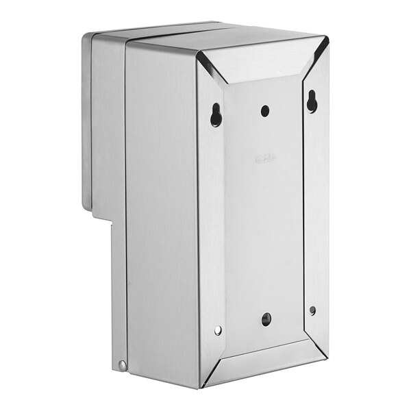 A stainless steel Bobrick wall mounted multi roll toilet paper dispenser with a satin finish.