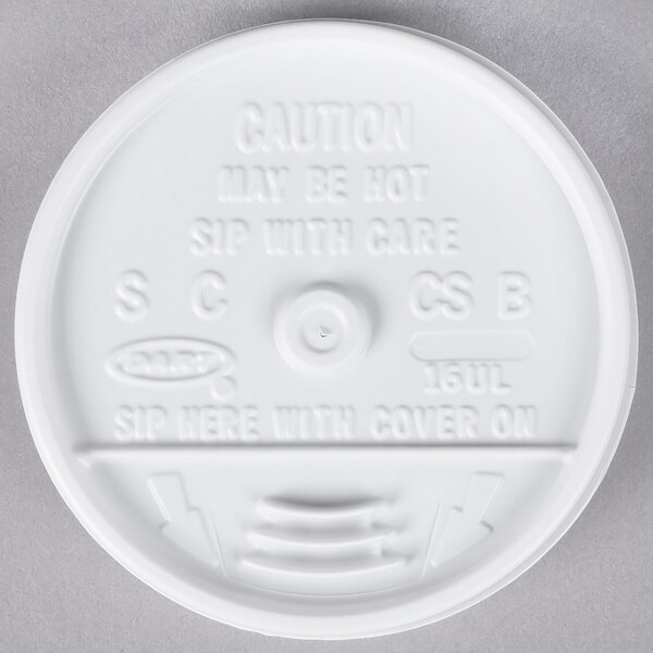 dart-16ul-white-plastic-sip-thru-lid-1000-case