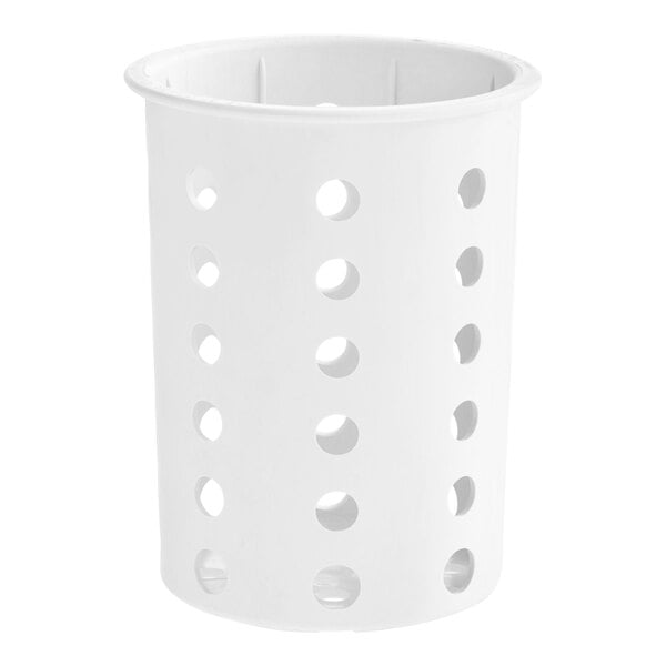 A white container with holes.