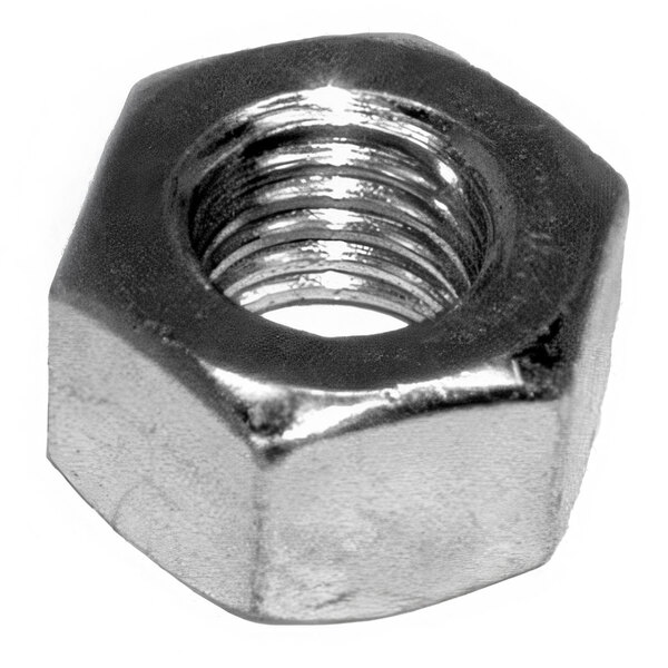 A close up of a Waring hex nut.