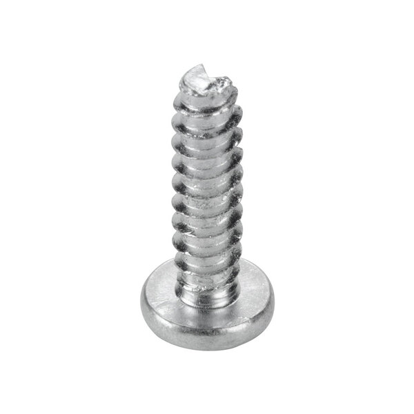 A close-up of a Waring green screw with a metal head.