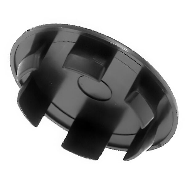 A black circular Waring hole plug with holes.