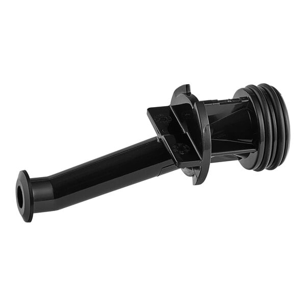 A black plastic nozzle with a handle.