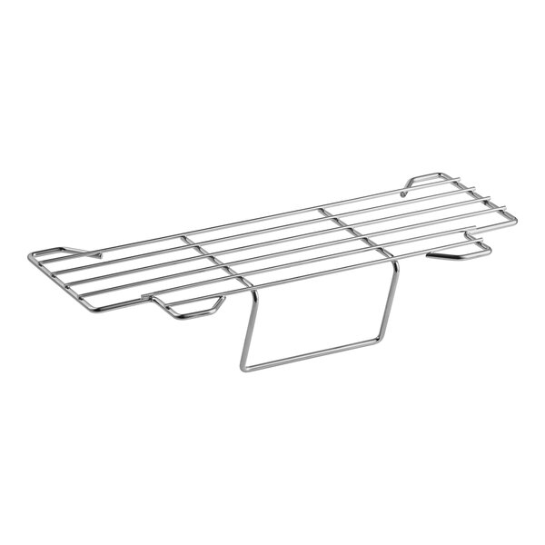 A stainless steel Frymaster split pot basket support rack.