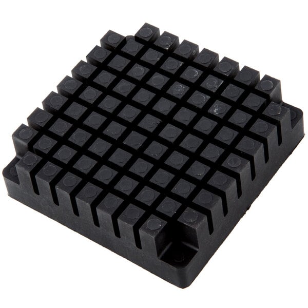 A black square Vollrath push block with small squares.