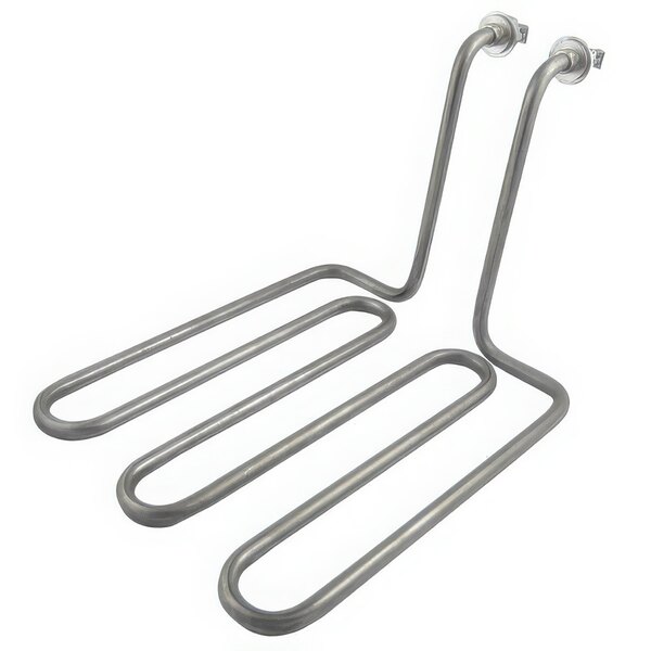 A pair of stainless steel Waring heating elements for a countertop fryer.