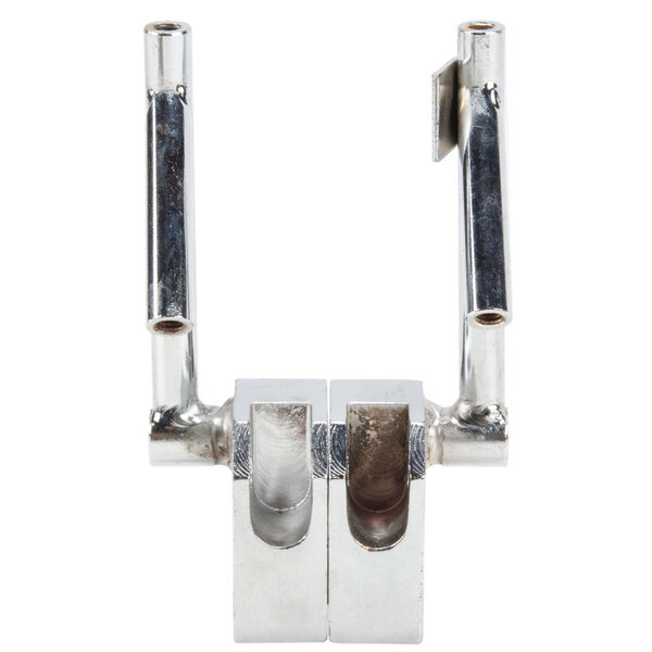 A metal hinge for an ARY VacMaster vacuum sealer with multiple metal parts.