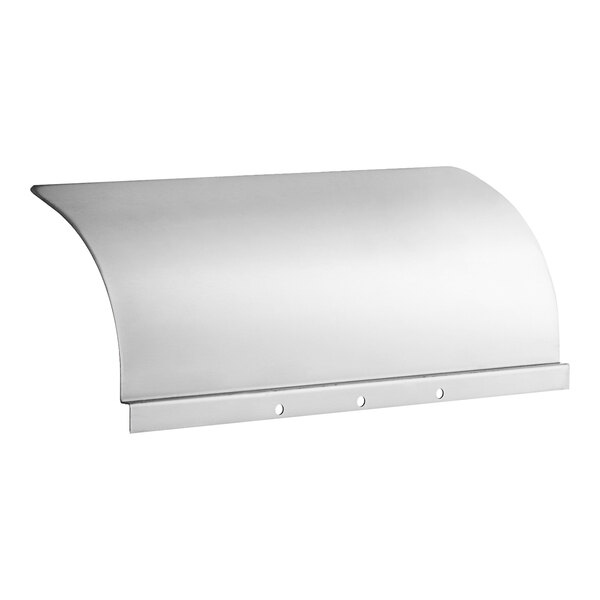 A white metal Frymaster flue deflector with holes.