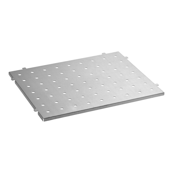 A Frymaster metal plate with holes.