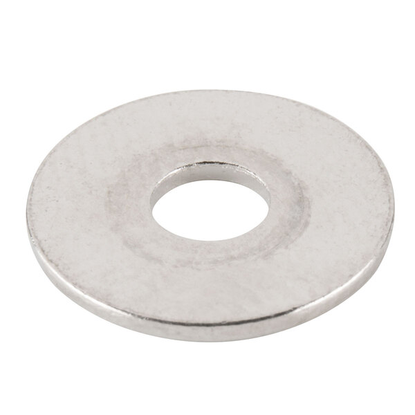 A close-up of a round stainless steel Waring washer.