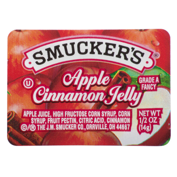Smucker's Apple Cinnamon Jelly .5 oz. Portion Cups 200/Case