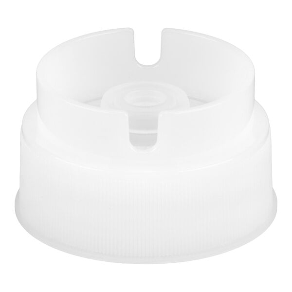 TableCraft 53TSVN INVERTAtop White Replacement ValveTop for Inverted or Squeeze Bottles with 53 mm Opening - 12/Pack