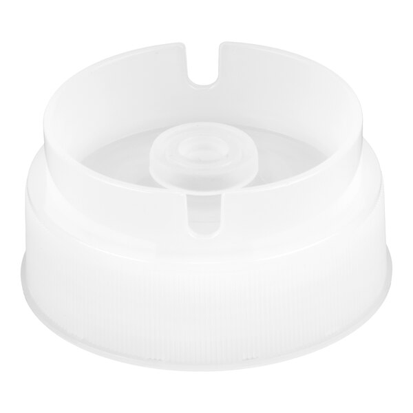 TableCraft 63TSVN INVERTAtop White Replacement ValveTop for Inverted or Squeeze Bottles with 63 mm Opening - 12/Pack