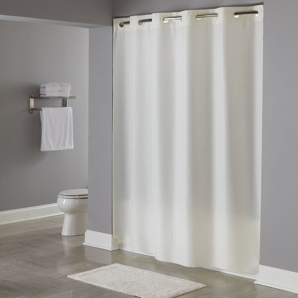 curtains as shower curtain