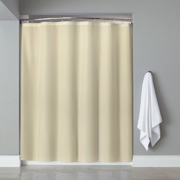 Hooked HBB40PLW0572 Beige Basic Polyester Shower Curtain with ...