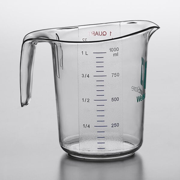 1 Quart Measuring Cup Plastic Webstaurantstore