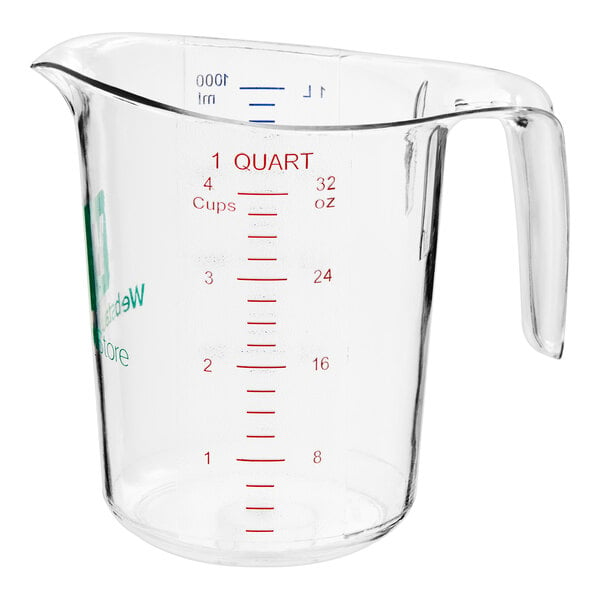 1 Quart Measuring Cup - Plastic | WebstaurantStore