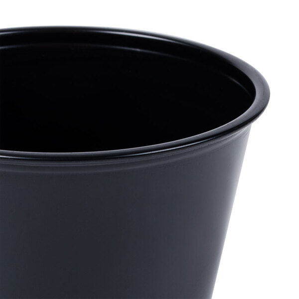 Solo P550BLK 5.5 oz. Black Polystyrene Souffle / Portion Cup - 2500/Case