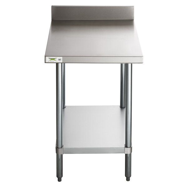 thumbnail image 2 of HARDURA Stainless Steel Table 24X12 Inches With Undershelf And Galvanized Legs NSF Heavy Duty Commercial Prep Work Table For Restaurant Kitchen Home 2 of 10