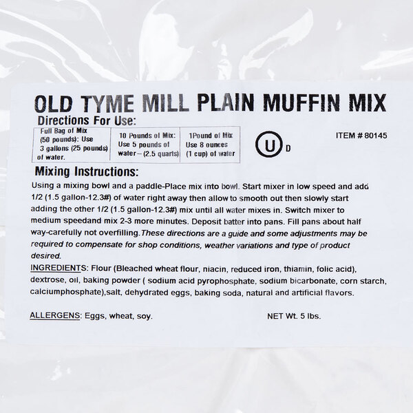 5 lb. Basic Muffin Mix