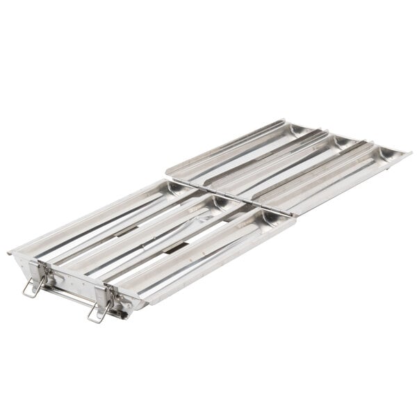 A Matfer Bourgeat stainless steel triple round bread mold with 3 compartments.