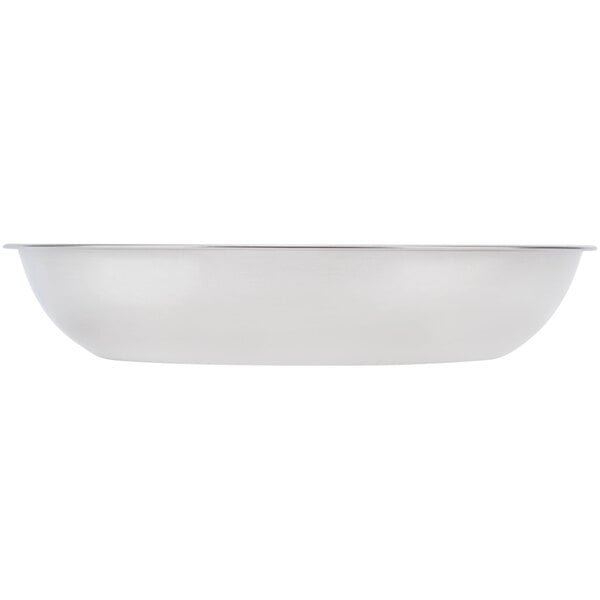 An American Metalcraft stainless steel seafood tray with a white background.