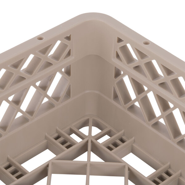 A beige Vollrath Traex open rack with a grid pattern.