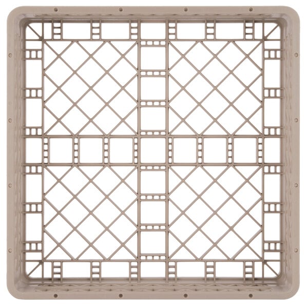 A beige rectangular rack with a grid pattern.