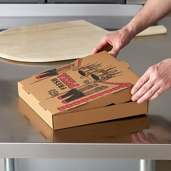 Pizza Box Brown Plain 12