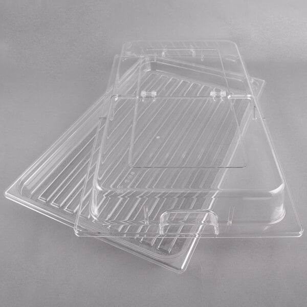 Sample and Display Tray Kit with Clear Polycarbonate Tray and Hinged Cover 12" x 20"