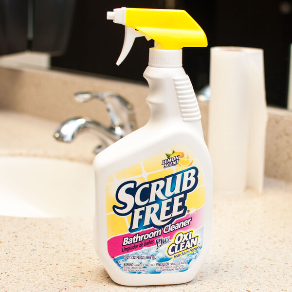 Scrub Free 32 Oz Foaming Restroom Cleaner Soap Scum Remover With Oxiclean 8 Case