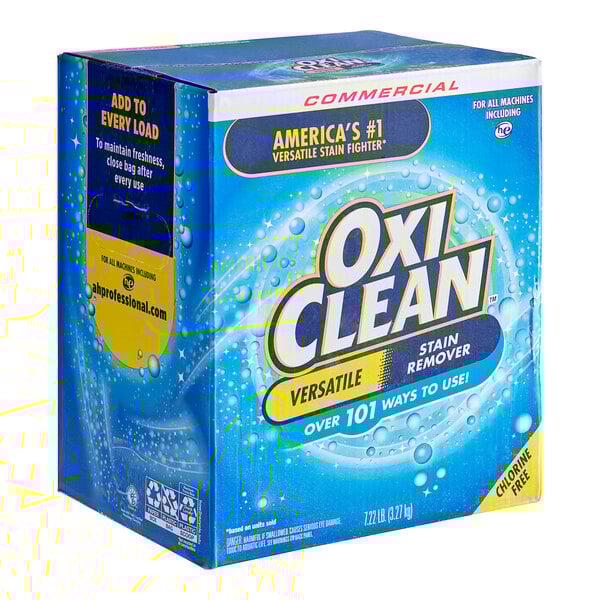 OxiClean Stain Remover Powder - 115.52 oz (7.22 lb) - 4 / Carton - Chlorine-free, Color Safe - Blue OxiClean Stain Remover Powder - 115.52 oz (7.22 lb) - 4 / Carton - Chlorine-free, Color Safe - Blue