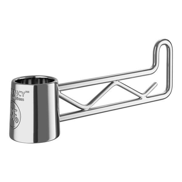 A Regency chrome swing hook on a white background.