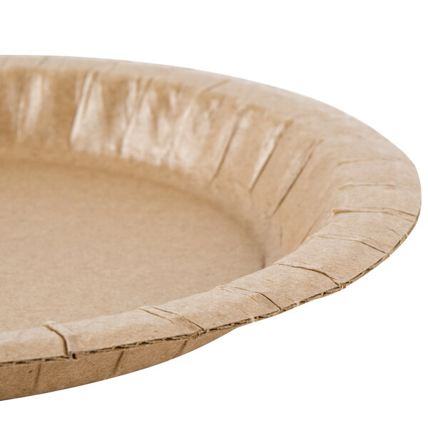 Solut 27020 7 1/2" Coated Kraft Paper Plate 100/Pack