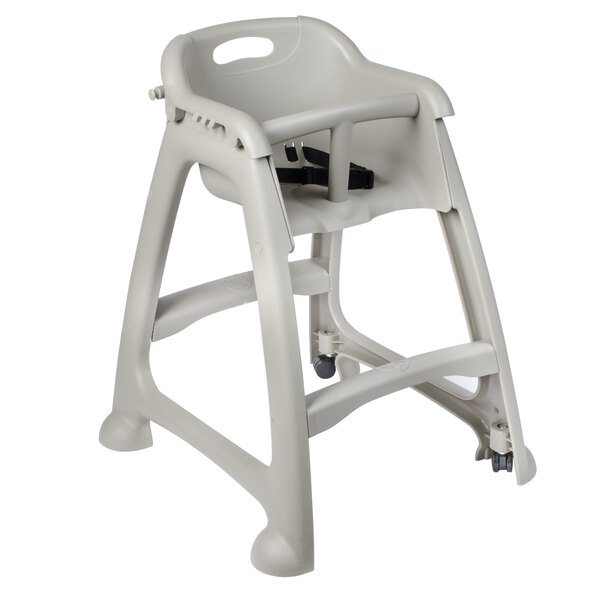 gray high chair