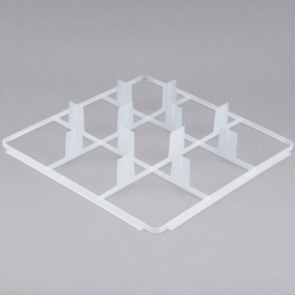 A white plastic grid with 9 squares.