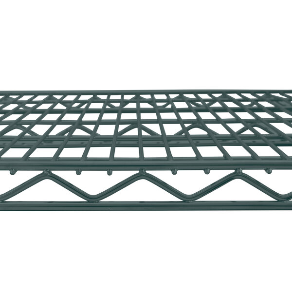 A Metro Super Erecta wire shelf with smoked glass.