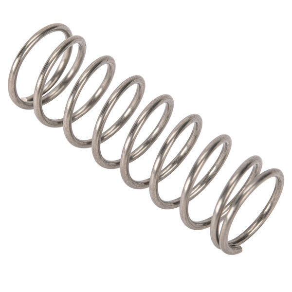 A close-up of a Robot Coupe Continuous Feed Pin Assembly metal spring.