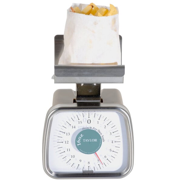 Taylor TP16FF 16 oz. Mechanical Scale with Fixed French Fry / Taco Platform