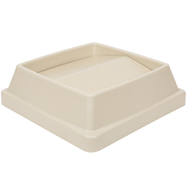 Gray Rectangular Continental T1700GY Tip Top LLDPE Waste Lid for Swingline 25-Gallon and 32-Gallon Receptacles 